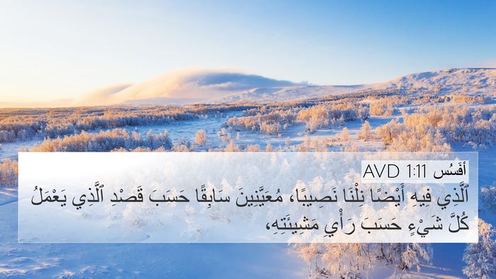 أفَسُس 1:11 AVD Bible Verse Image