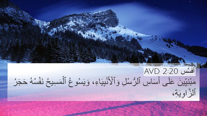 أفَسُس 2:20 AVD Bible Verse Image