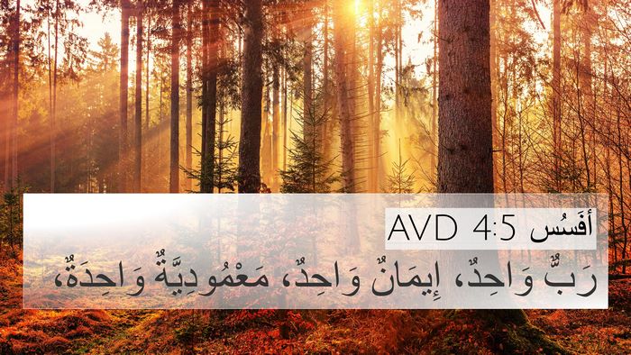 أفَسُس 4:5 AVD Bible Verse Image