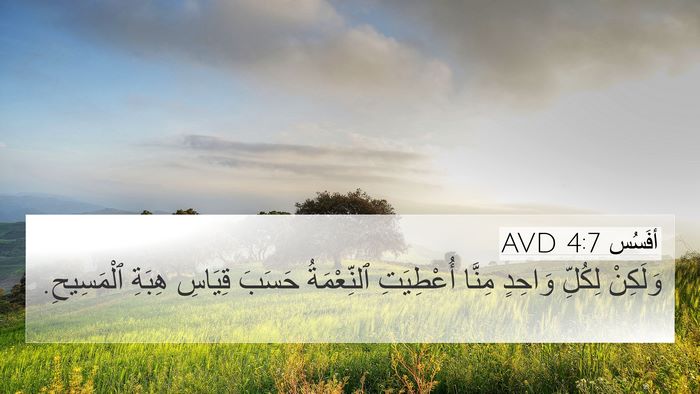 أفَسُس 4:7 AVD Bible Verse Image