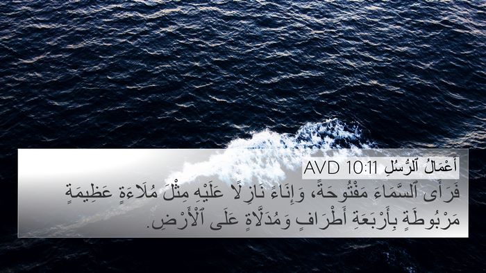 أَعْمَالُ ٱلرُّسُلِ 10:11 AVD Bible Verse Image