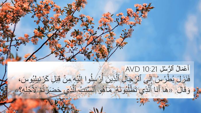 أَعْمَالُ ٱلرُّسُلِ 10:21 AVD 4K Wallpaper - فَنَزَلَ بُطْرُسُ إِلَى - 4K Wallpaper Bible Verse