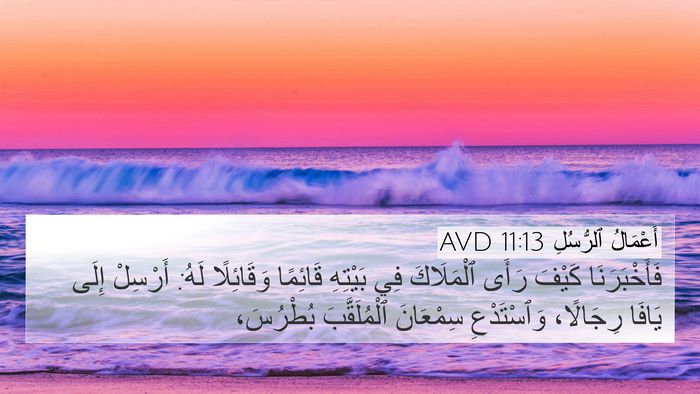أَعْمَالُ ٱلرُّسُلِ 11:13 AVD Bible Verse Image
