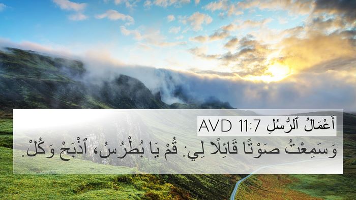 أَعْمَالُ ٱلرُّسُلِ 11:7 AVD 4K Wallpaper - وَسَمِعْتُ صَوْتًا - 4K Wallpaper Bible Verse