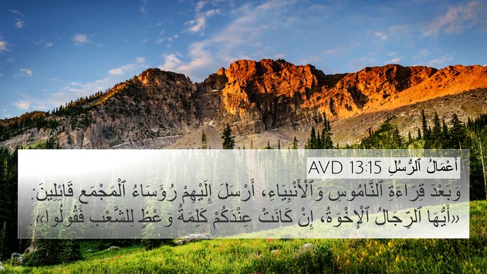 أَعْمَالُ ٱلرُّسُلِ 13:15 AVD Bible Verse Image