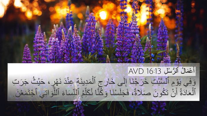 أَعْمَالُ ٱلرُّسُلِ 16:13 AVD Bible Verse Image