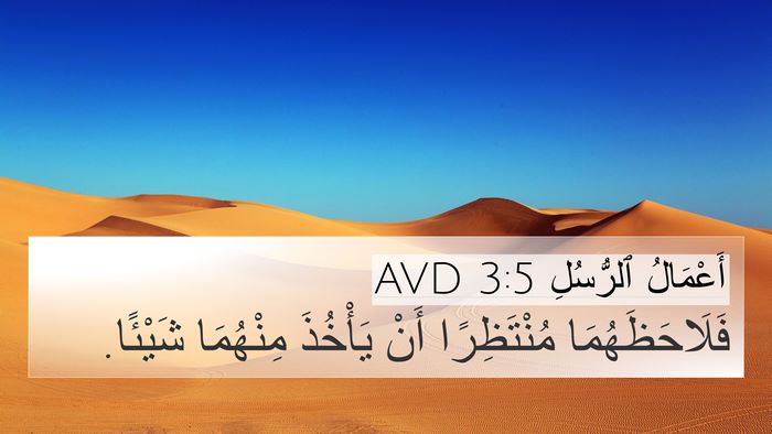 أَعْمَالُ ٱلرُّسُلِ 3:5 AVD 4K Wallpaper - فَلَاحَظَهُمَا - 4K Wallpaper Bible Verse