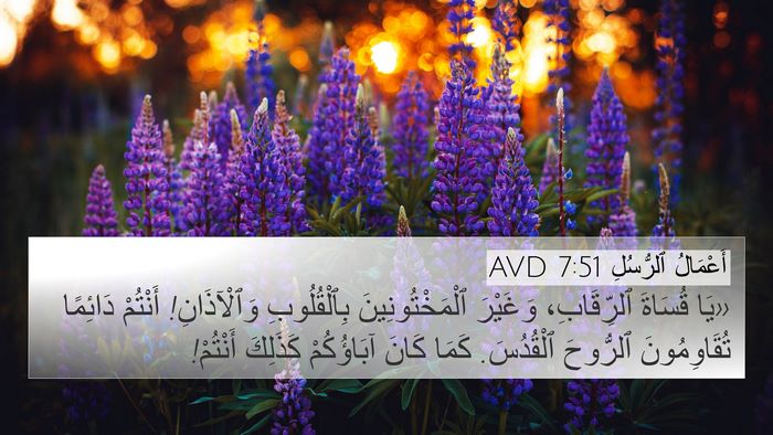 أَعْمَالُ ٱلرُّسُلِ 7:51 AVD Bible Verse Image