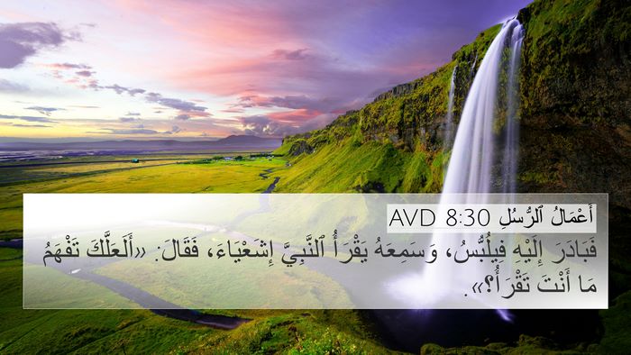 أَعْمَالُ ٱلرُّسُلِ 8:30 AVD Bible Verse Image