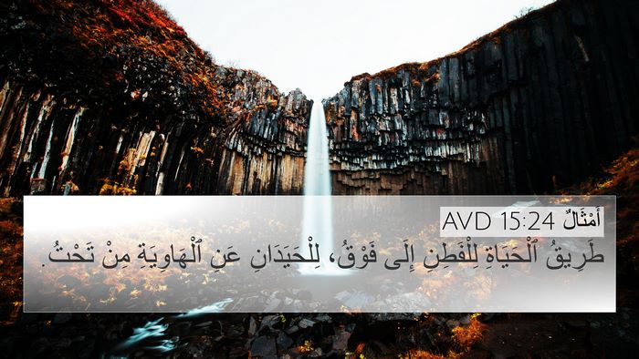 أَمْثَالٌ 15:24 AVD Bible Verse Image