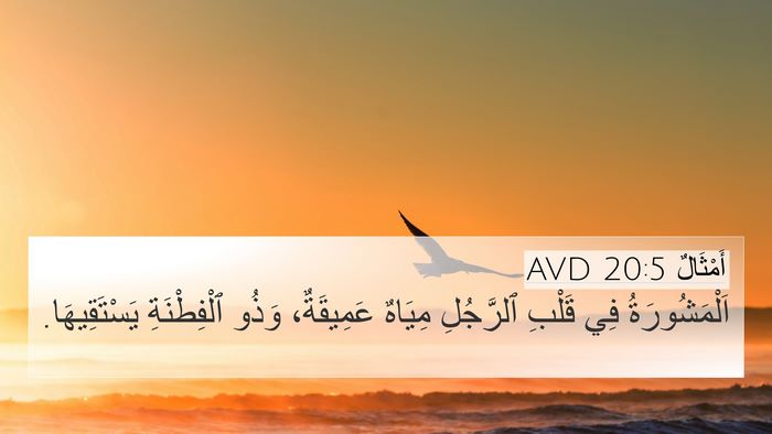 أَمْثَالٌ 20:5 AVD Bible Verse Image