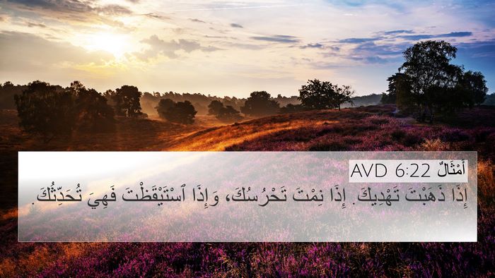 أَمْثَالٌ 6:22 AVD Bible Verse Image