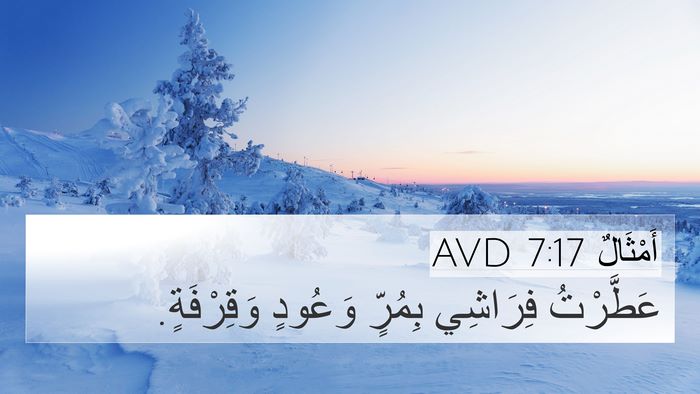 أَمْثَالٌ 7:17 AVD Bible Verse Image