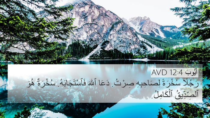 أَيُّوبَ 12:4 AVD Bible Verse Image