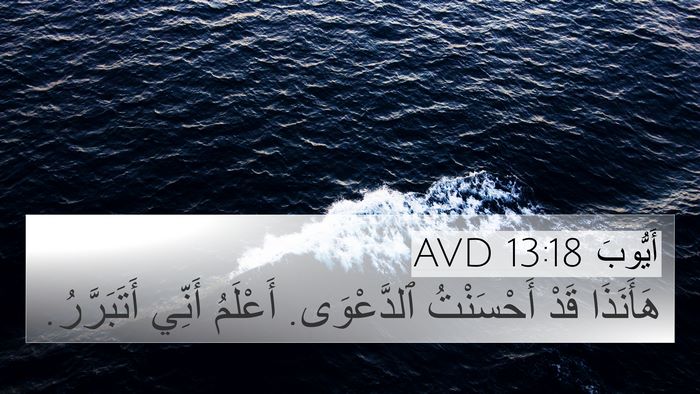 أَيُّوبَ 13:18 AVD Bible Verse Image