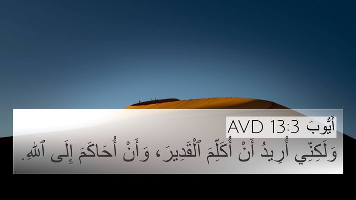 أَيُّوبَ 13:3 AVD Bible Verse Image