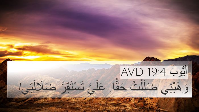 أَيُّوبَ 19:4 AVD 4K Wallpaper - وَهَبْنِي ضَلَلْتُ حَقًّا. - 4K Wallpaper Bible Verse