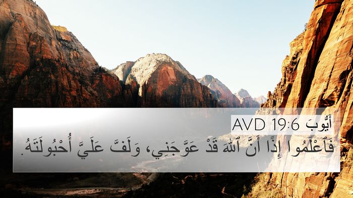 أَيُّوبَ 19:6 AVD Bible Verse Image