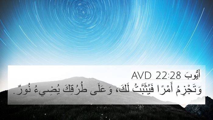 أَيُّوبَ 22:28 AVD Bible Verse Image