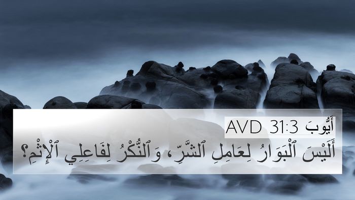 أَيُّوبَ 31:3 AVD Bible Verse Image