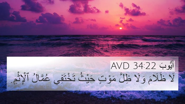 أَيُّوبَ 34:22 AVD Bible Verse Image