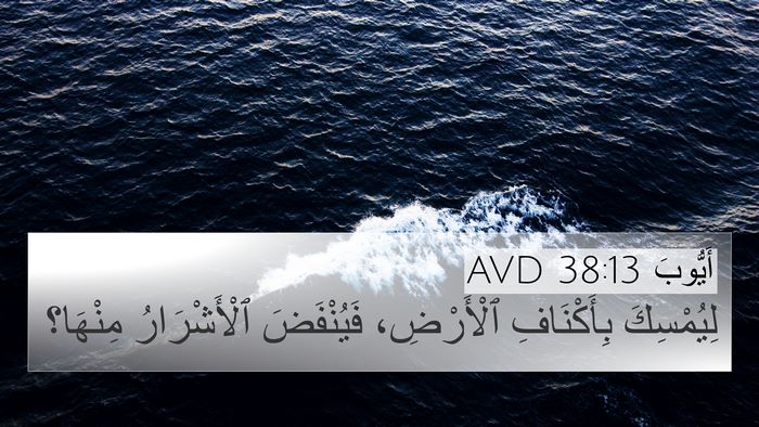 أَيُّوبَ 38:13 AVD Bible Verse Image
