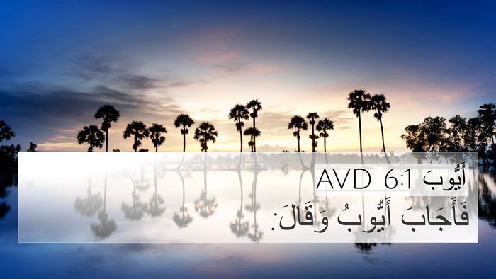 أَيُّوبَ 6:1 AVD Bible Verse Image