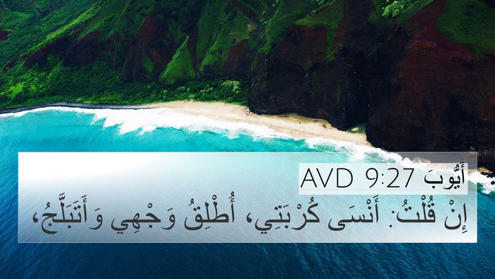 أَيُّوبَ 9:27 AVD 4K Wallpaper - إِنْ قُلْتُ: أَنْسَى - 4K Wallpaper Bible Verse