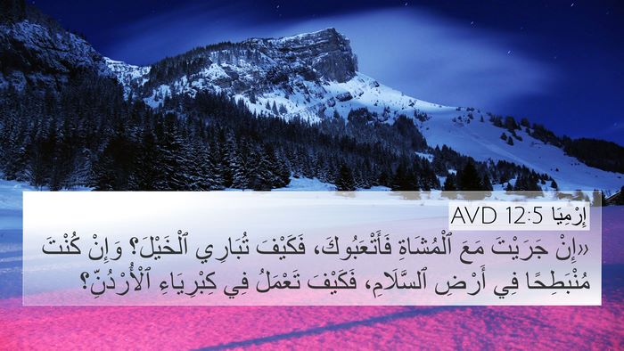 إِرْمِيَا 12:5 AVD Bible Verse Image