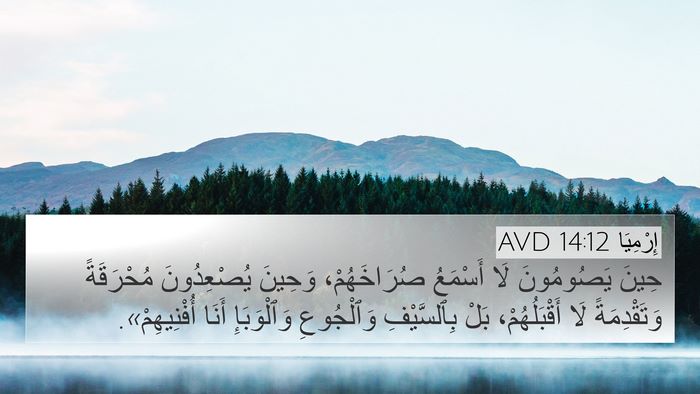 إِرْمِيَا 14:12 AVD Bible Verse Image