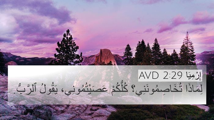 إِرْمِيَا 2:29 AVD Bible Verse Image