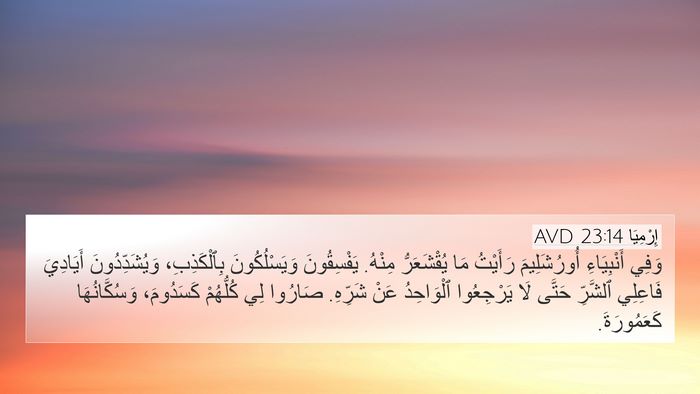 إِرْمِيَا 23:14 AVD Bible Verse Image