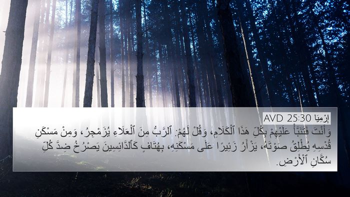 إِرْمِيَا 25:30 AVD Bible Verse Image