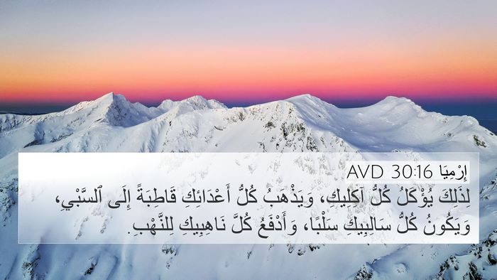 إِرْمِيَا 30:16 AVD Bible Verse Image