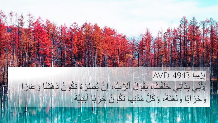 إِرْمِيَا 49:13 AVD Bible Verse Image