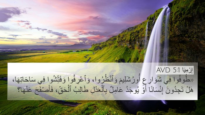 إِرْمِيَا 5:1 AVD Bible Verse Image
