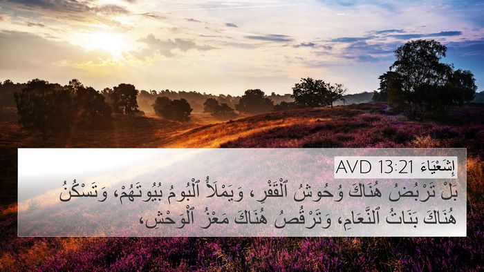إِشَعْيَاءَ 13:21 AVD Bible Verse Image