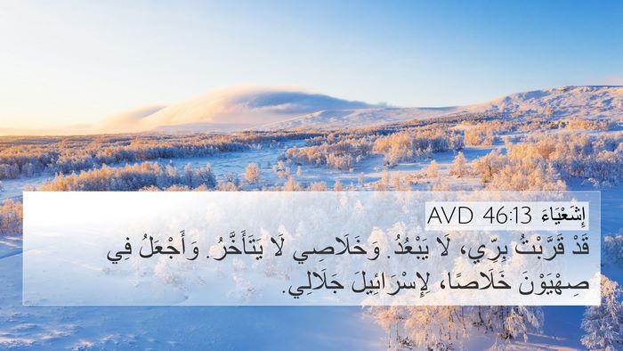 إِشَعْيَاءَ 46:13 AVD Bible Verse Image