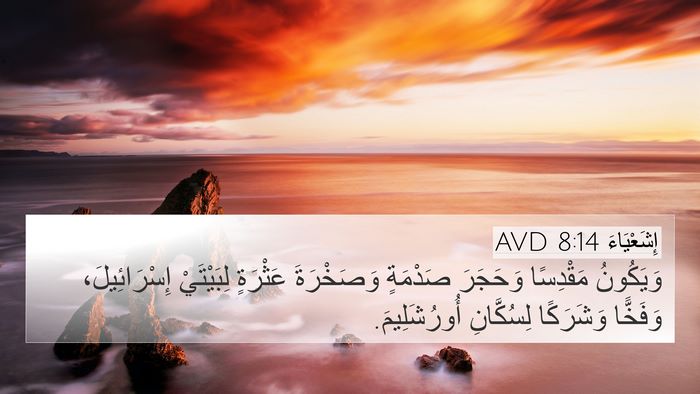 إِشَعْيَاءَ 8:14 AVD Bible Verse Image