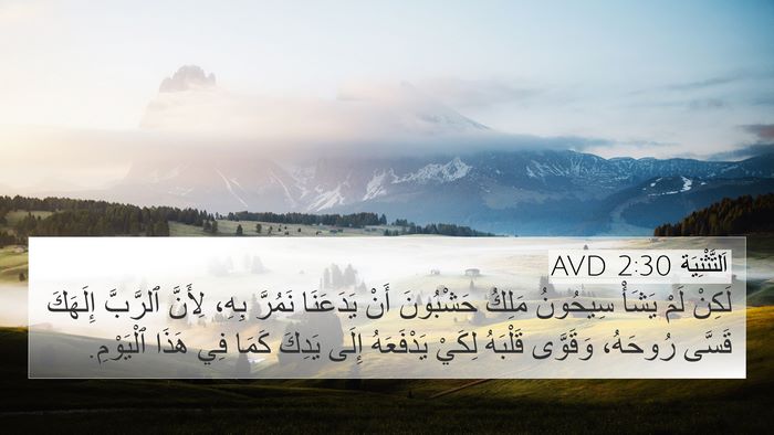 اَلتَّثْنِيَة 2:30 AVD Bible Verse Image