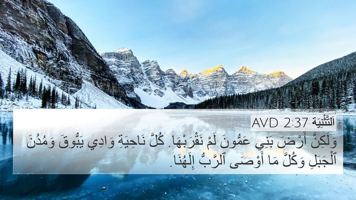 اَلتَّثْنِيَة 2:37 AVD 4K Wallpaper - وَلَكِنَّ أَرْضَ بَنِي - 4K Wallpaper Bible Verse