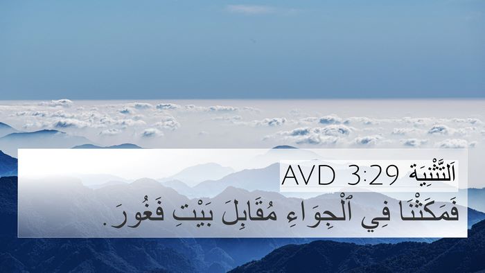 اَلتَّثْنِيَة 3:29 AVD Bible Verse Image