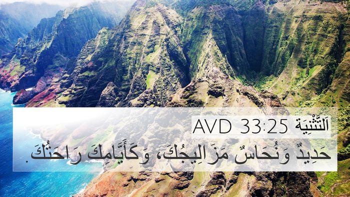 اَلتَّثْنِيَة 33:25 AVD Bible Verse Image