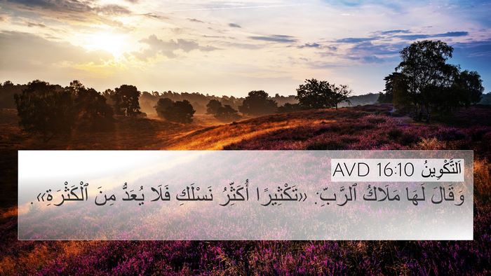 اَلتَّكْوِينُ 16:10 AVD Bible Verse Image