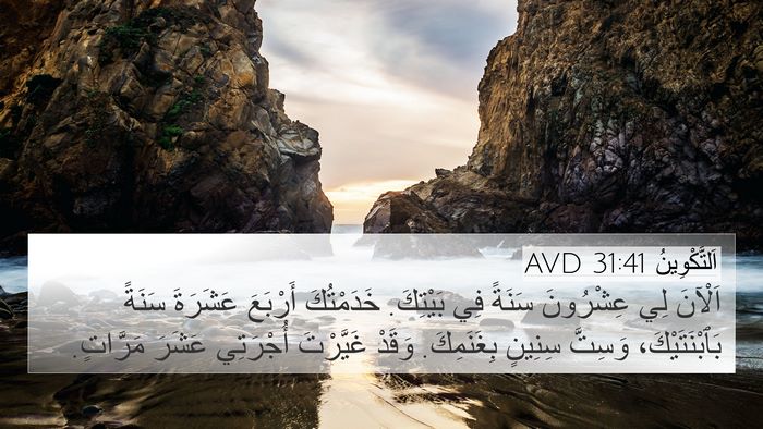 اَلتَّكْوِينُ 31:41 AVD Bible Verse Image