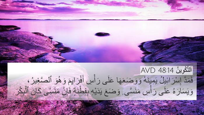 اَلتَّكْوِينُ 48:14 AVD Bible Verse Image