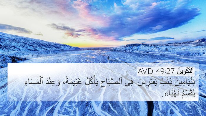 اَلتَّكْوِينُ 49:27 AVD Bible Verse Image