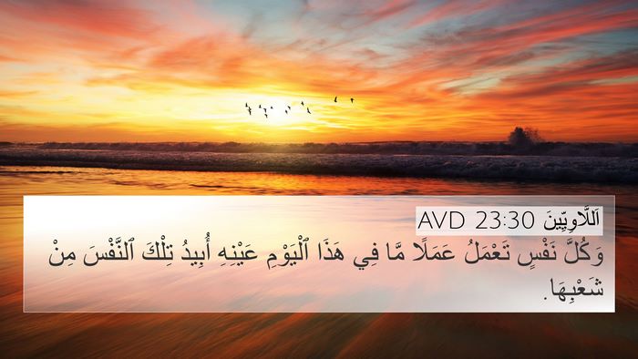 اَللَّاوِيِّينَ 23:30 AVD 4K Wallpaper - وَكُلَّ نَفْسٍ تَعْمَلُ - 4K Wallpaper Bible Verse