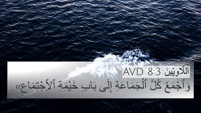 اَللَّاوِيِّينَ 8:3 AVD Bible Verse Image