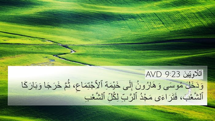 اَللَّاوِيِّينَ 9:23 AVD Bible Verse Image